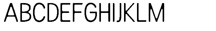 Readant Soft Light Semi Condensed Font UPPERCASE