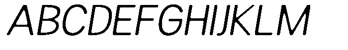 Readant Soft Light Semi Expanded Italic Font UPPERCASE