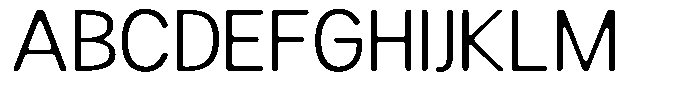 Readant Soft Light Semi Expanded Font UPPERCASE