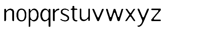 Readant Soft Light Font LOWERCASE