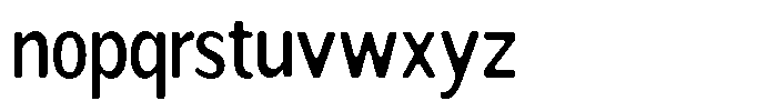 Readant Soft Medium Condensed Font LOWERCASE