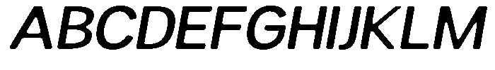Readant Soft Medium Expanded Italic Font UPPERCASE