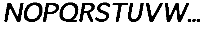 Readant Soft Medium Expanded Italic Font UPPERCASE