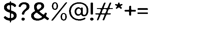 Readant Soft Medium Expanded Font OTHER CHARS
