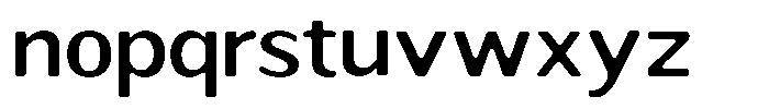 Readant Soft Medium Expanded Font LOWERCASE