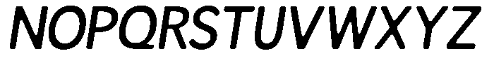 Readant Soft Medium Italic Font UPPERCASE
