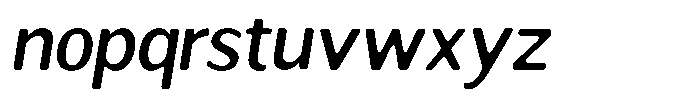 Readant Soft Medium Italic Font LOWERCASE