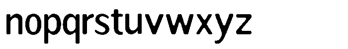 Readant Soft Medium Semi Condensed Font LOWERCASE
