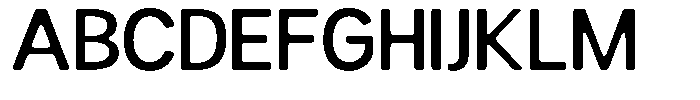 Readant Soft Medium Semi Expanded Font UPPERCASE
