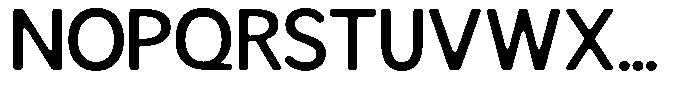 Readant Soft Medium Semi Expanded Font UPPERCASE