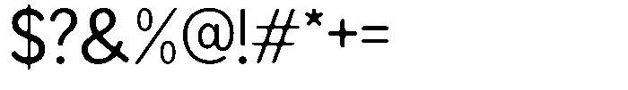 Readant Soft Regular Font OTHER CHARS
