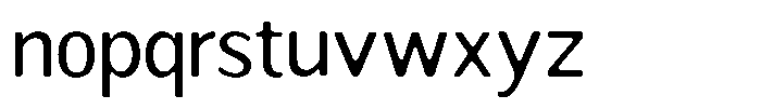 Readant Soft Regular Font LOWERCASE