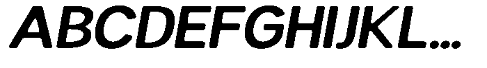 Readant Soft Semi Bold Expanded Italic Font UPPERCASE