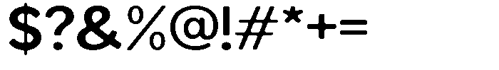 Readant Soft Semi Bold Expanded Font OTHER CHARS