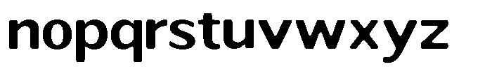 Readant Soft Semi Bold Expanded Font LOWERCASE