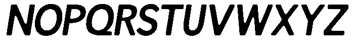 Readant Soft Semi Bold Italic Font UPPERCASE