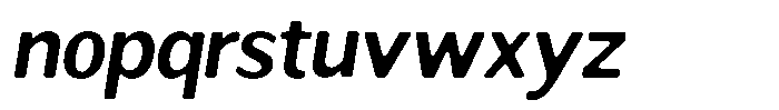 Readant Soft Semi Bold Italic Font LOWERCASE