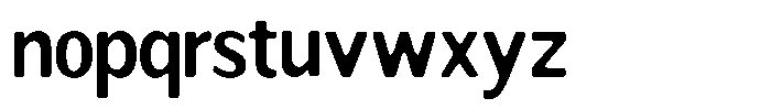 Readant Soft Semi Bold Semi Condensed Font LOWERCASE