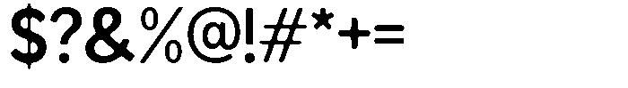Readant Soft Semi Bold Font OTHER CHARS