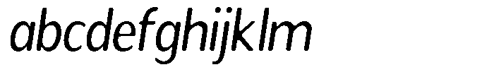 Readant Soft Semi Condensed Italic FONT