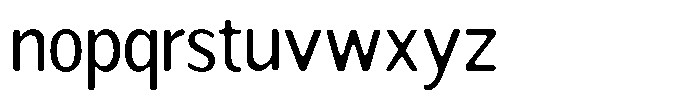 Readant Soft Semi Condensed Font LOWERCASE