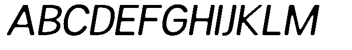 Readant Soft Semi Expanded Italic Font UPPERCASE