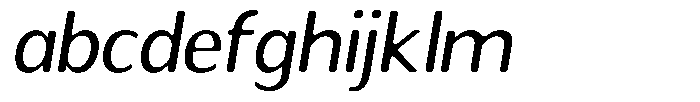 Readant Soft Semi Expanded Italic FONT
