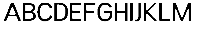 Readant Soft Semi Expanded Font UPPERCASE