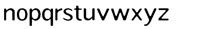 Readant Soft Semi Expanded Font LOWERCASE