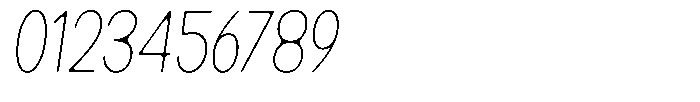 Readant Soft Thin Condensed Italic Font OTHER CHARS