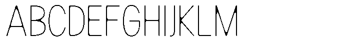 Readant Soft Thin Condensed Font UPPERCASE