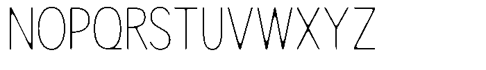 Readant Soft Thin Condensed Font UPPERCASE