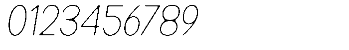 Readant Soft Thin Italic Font OTHER CHARS