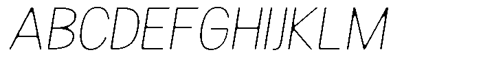 Readant Soft Thin Italic Font UPPERCASE