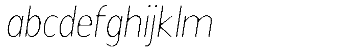 Readant Soft Thin Semi Condensed Italic FONT