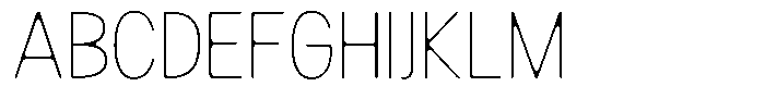 Readant Soft Thin Semi Condensed Font UPPERCASE