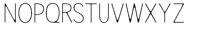 Readant Soft Thin Semi Condensed Font UPPERCASE