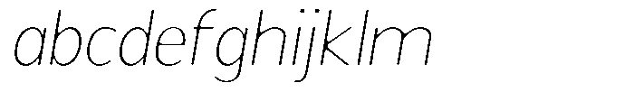Readant Soft Thin Semi Expanded Italic FONT