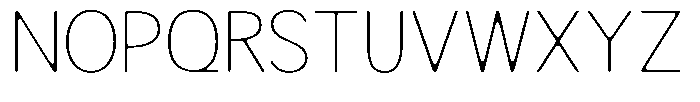 Readant Soft Thin Semi Expanded Font UPPERCASE