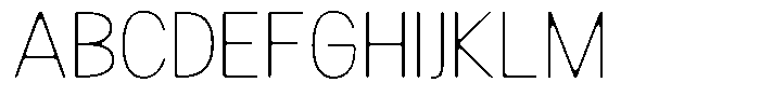 Readant Soft Thin Font UPPERCASE