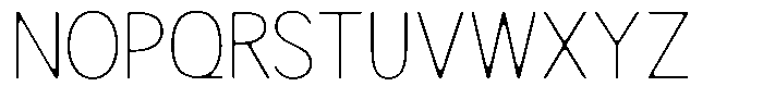 Readant Soft Thin Font UPPERCASE