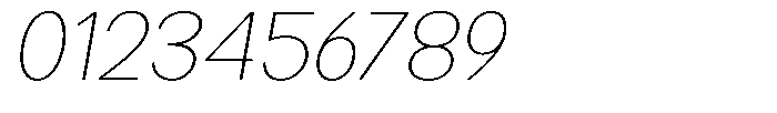 Readant Thin Expanded Oblique Font OTHER CHARS
