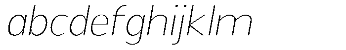 Readant Thin Expanded Oblique FONT
