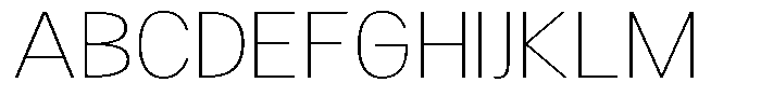 Readant Thin Expanded Font UPPERCASE