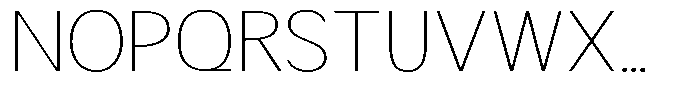 Readant Thin Expanded Font UPPERCASE