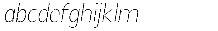 Readant Thin Oblique FONT