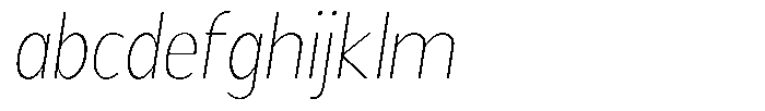 Readant Thin Semi Condensed Oblique FONT