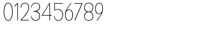 Readant Thin Semi Condensed Font OTHER CHARS