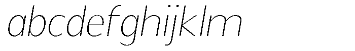Readant Thin Semi Expanded Oblique FONT