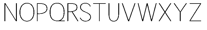 Readant Thin Semi Expanded Font UPPERCASE